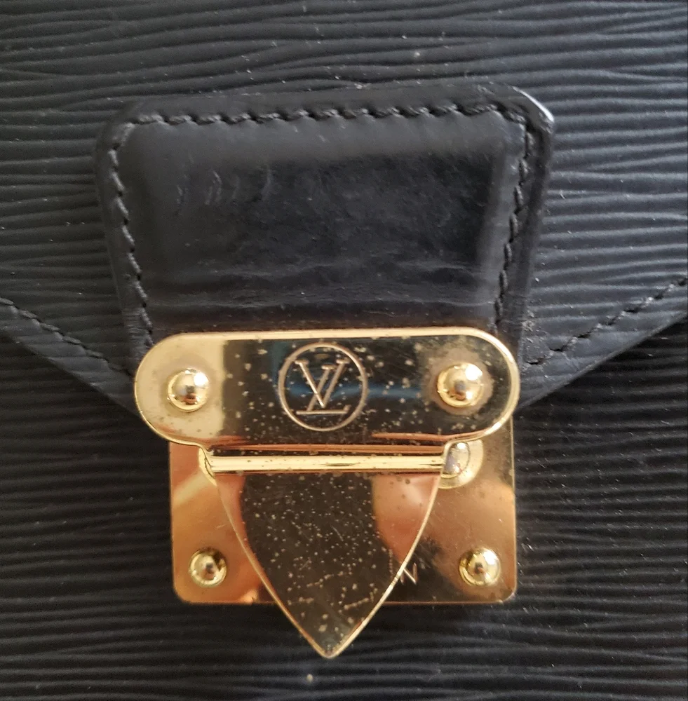 Very large authentic Louis Vuitton Epi leather briefcase